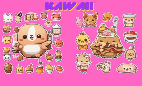 Draw Kawaii Pfp Stickers Food Illustration Mascots Doodle Cute