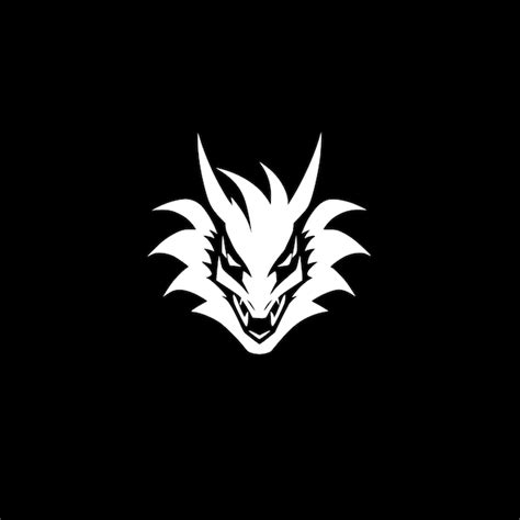 Dragon Black And White Vector Illustration Premium Ai Generated Vector