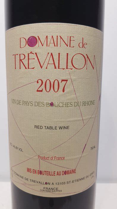 2007 Domaine De Trevallon Vin De Pays Des Bouches Du Catawiki