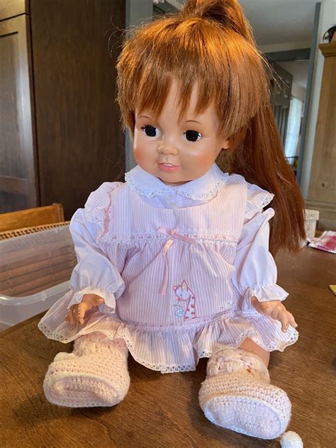 Vtg Baby Crissy Doll Red Growing Hair Chrissy Dated Ideal