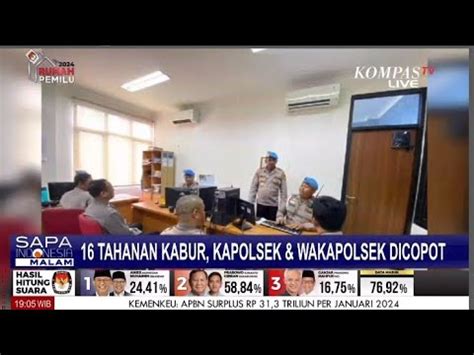 Kapolsek Dan Wakapolsek Tanah Abang Dicopot Akibat 16 Tahanan Kabur