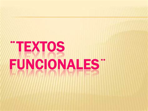 Textos Funcionales Ppt