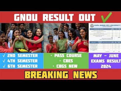 Gndu Result 2024 Out Now Breaking News2nd 4th 6th Semester