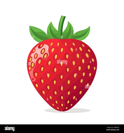 Strawberry icon. Strawberry image isolated. Cute red strawberry Stock Vector Image & Art - Alamy