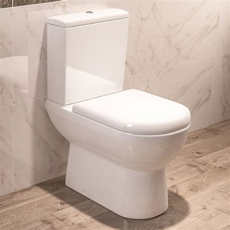 Dura Rimless Close Coupled Back To Wall Toilet Bathroom Deal