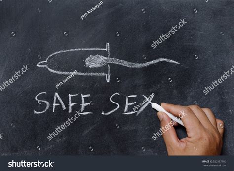 Hand Drawing Safe Sex Sperm Whit Stock Photo 552857380 Shutterstock