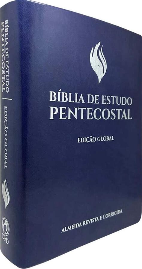 Biblia de Estudo Pentecostal Grande Azul RC Edição Global a partir