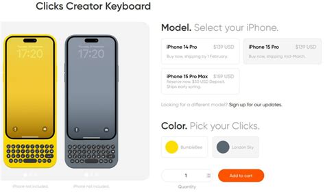 Clicks Technology запускає QWERTY клавіатуру для iPhone 14 Pro та 15