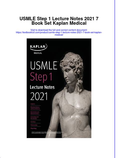 Full Chapter Usmle Step 1 Lecture Notes 2021 7 Book Set Kaplan Medical