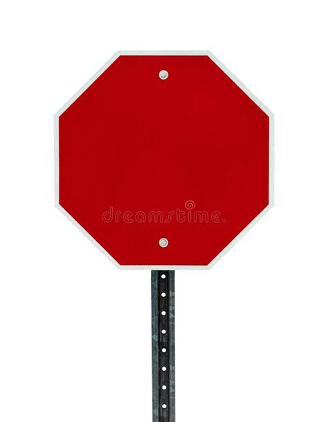 Blank Stop Sign Stock Image Image Of Border Pole Highway 39493151