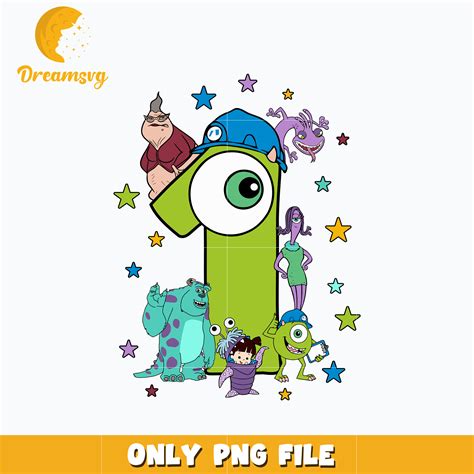 Disney Monsters Inc friends 1st png – DreamSVG Store