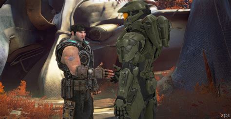 Marcus Fenix Meets Chief By Navie9888ch On Deviantart