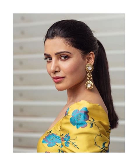 Pin By Parthu On Samantha Ruth Prabhu In 2020 Yellow Floral Dress