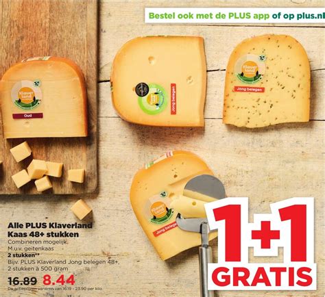 Alle PLUS Klaverland Kaas 48 Stukken 1 1 GRATIS Aanbieding Bij PLUS