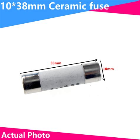 10Pcs 10 38 Fast Blow Ceramic Fuse 10x38mm Fuse 500V 0 5A 1A 2A 4A 5A Png