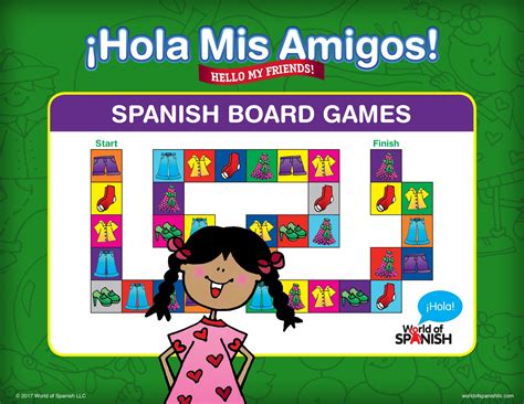 Level 1 Spanish Board Games