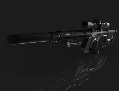 AR-15 Sniper Rifle | CGTrader