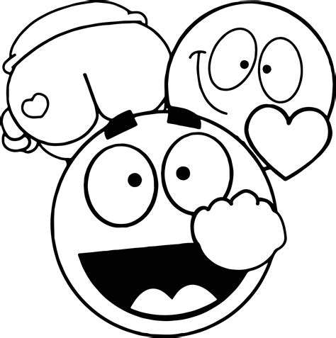 Comic Emoticons Face Coloring Page Wecoloringpage The Best Porn