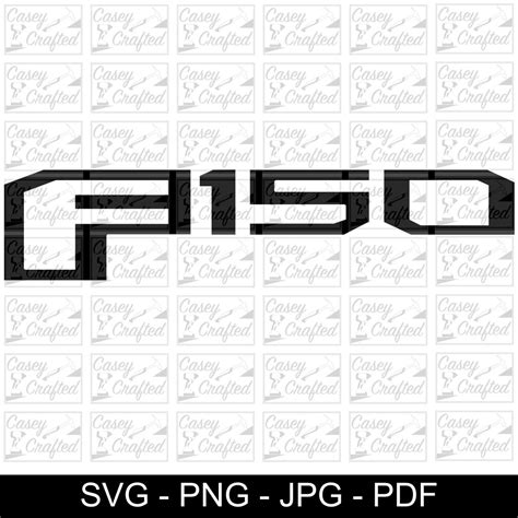 Ford F150 Logo Digital Vector Art Svg Png Jpg - Etsy