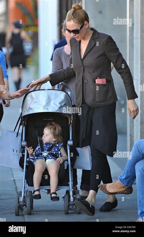 Uma Thurman With Her Daughter Luna Goes Shopping In Venice Featuring