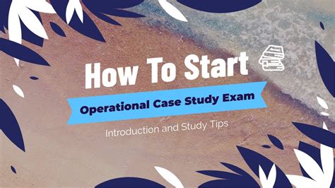 How To Approach And Pass Your CIMA Operational Case Study Exam YouTube