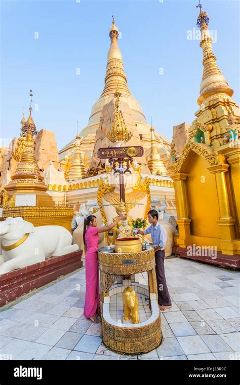 The Great Golden Stupa Shwedagon Paya Shwe Dagon Pagoda Yangon