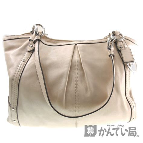 質屋かんてい局オンラインショップ Coach【コーチ】f20812 トートバッグ レザー ベージュ系 ブランド ファッション レディース