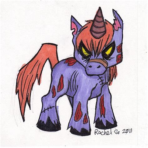 Zombie Unicorn By 21jesusfreak On Deviantart