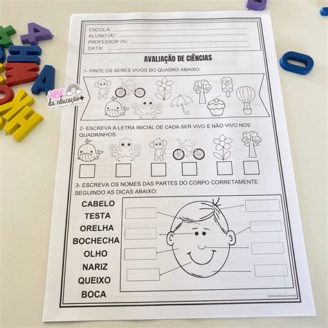 Kit Avaliações 1º ano 1º bimestre Cabeçalho Editável Prof