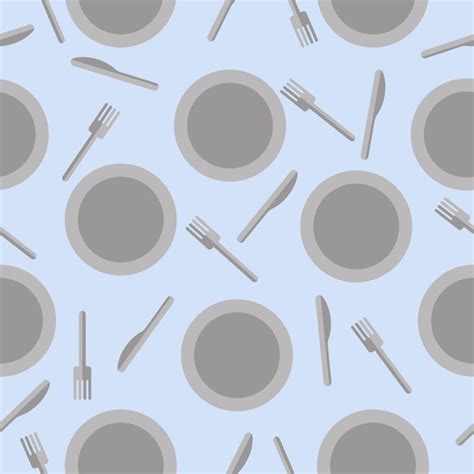 Premium Vector Vector Minimalistic Cutlery Seamless Pattern