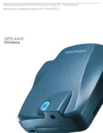 Navman 4400 GPS Receiver User Manual Manualzz