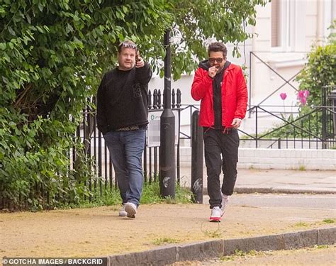 James Corden Enjoys Homecoming Drinks With Dominic Cooper And Justin