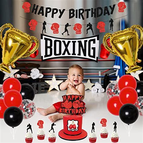 Boxing Birthday Party Decorations Wrestling Birthday Party Supplies