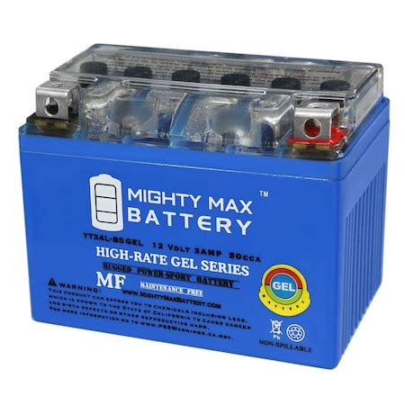 Mighty Max Battery Ytx L Bs V Ah Gel Replacement For Adventure Power