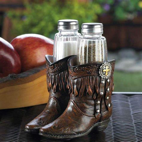 Cowboy Boots Salt And Pepper Shakers Set 10017553 Buffalo Trader Online