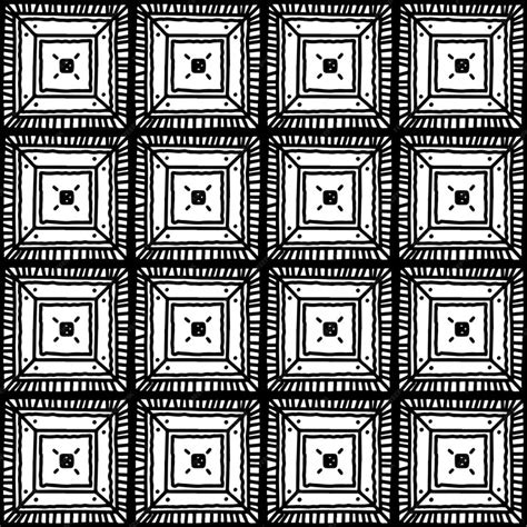 Premium Vector Ornamented Black And White Squares Monochrome