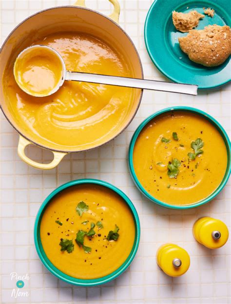 Curried Creamy Carrot Soup Pinch Of Nom