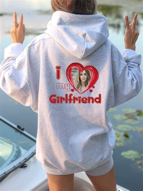 I Love My Girlfriend Hoodie Valentines T Hoodie Love Hoodie