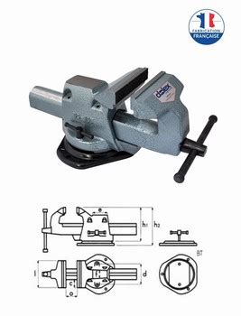 Etau R Glable Avec Base Tournante Mm Mors Mm S Rie Model