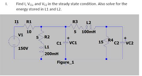 Solved Find I Vc And Vc In The Steady State Condition Chegg