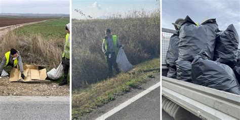 11 tone de gunoaie adunate de pe marginea drumurilor judeţene din Timiş