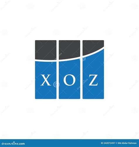 Xoz Letter Logo Design On White Background Xoz Creative Initials