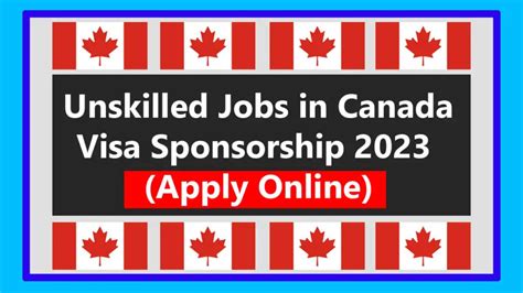 Unskilled Jobs In Canada With Visa Sponsorship 2024 Getfastpk