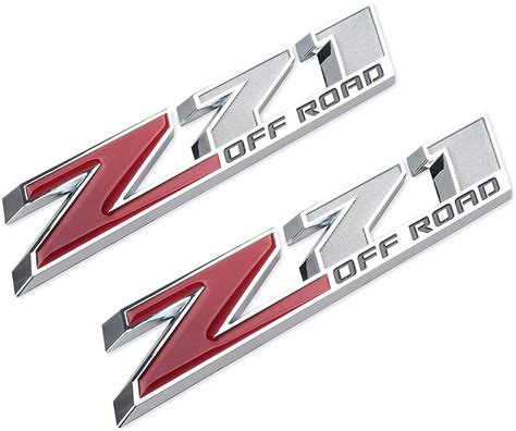 Chrome Red Z71 Emblem 10 3inch 3d Badge Decal Sticker Replacement For Chevy Silverado Colorado