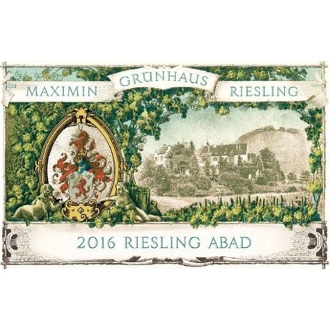 Maximin Grünhaus Riesling Trocken Abad OW 2016 0 75L