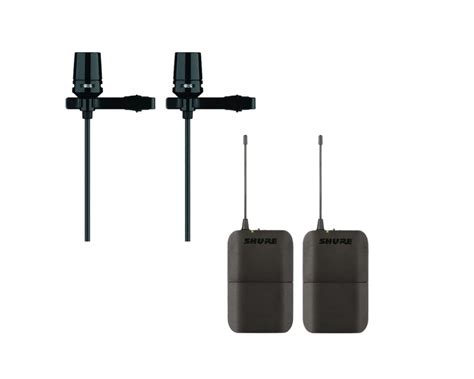 Sistema Inal Mbrico Shure Blx Cvl Micr Fonos Solapa Color Negro