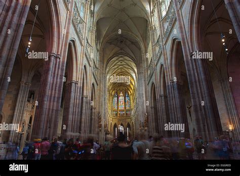 Interior of St Vitus Cathedral Stock Photo - Alamy