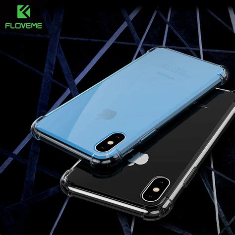 FLOVEME Anti Knock Soft TPU Case For IPhone X 8 7 Plus 6 6S Plus