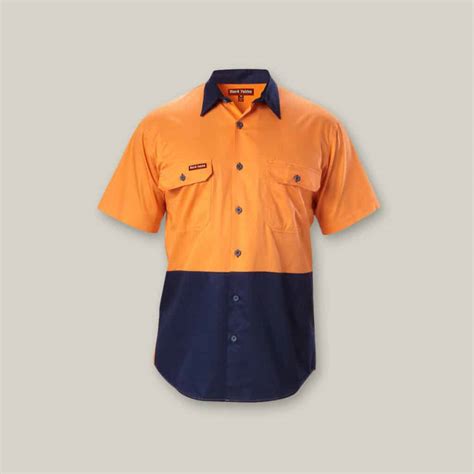 Hard Yakka Y07559 Koolgear Hi Vis 2 Tone Vented Short Sleeve Shirt