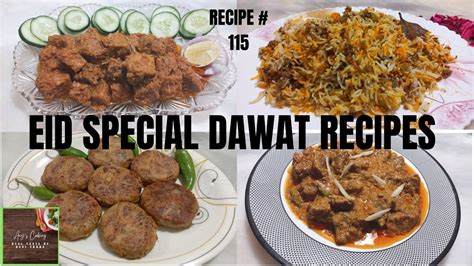 Eid Special Recipes Eid Special Dawat Menu Complete Menu For Eid